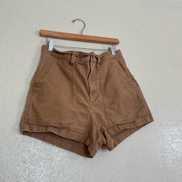 Madewell Perfect Vintage Fatigue Shorts in Camel - Picture 6 of 7